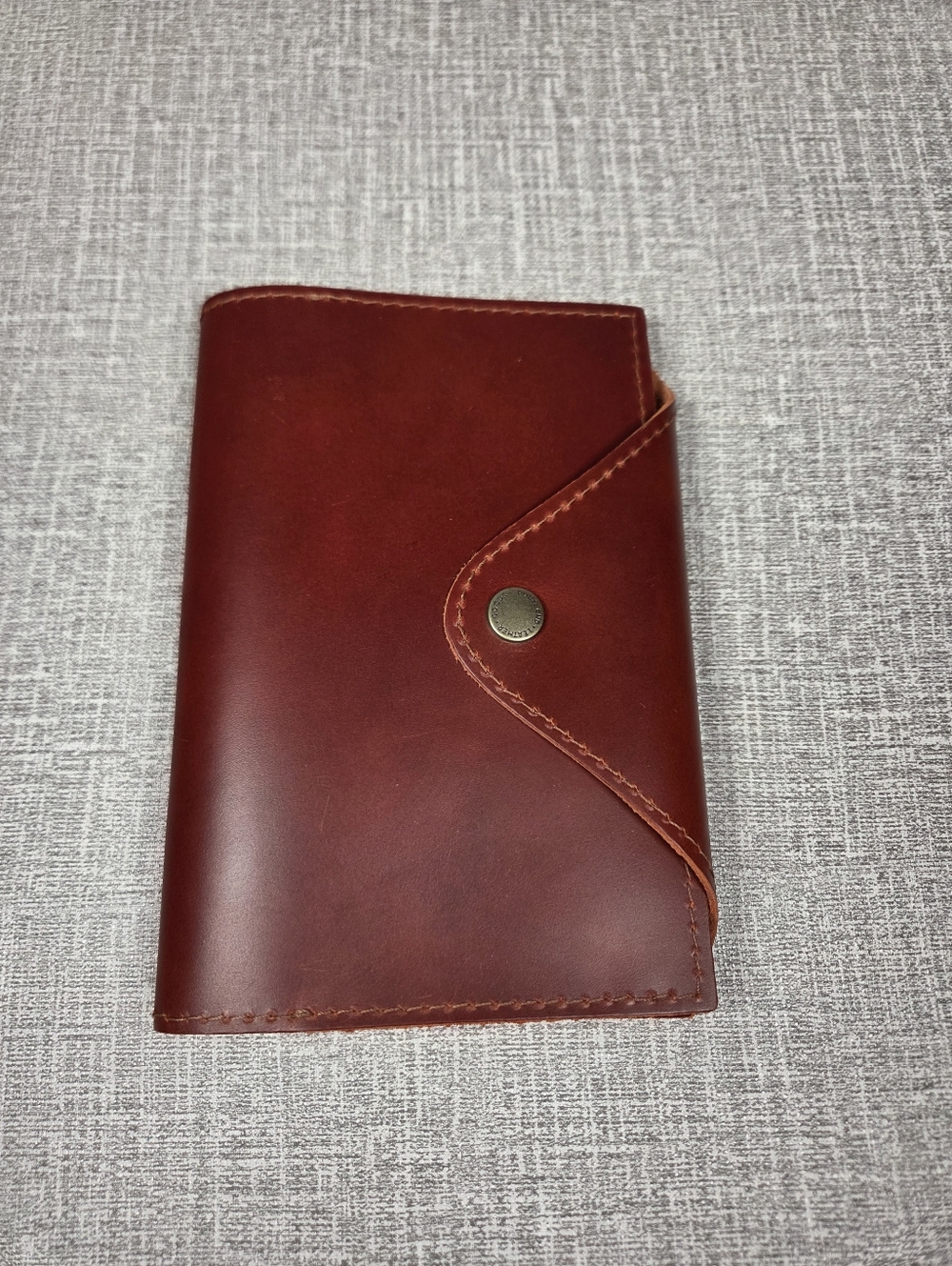 Snap Journal Portland Leather Medium NEW RARE Red Brown Smooth